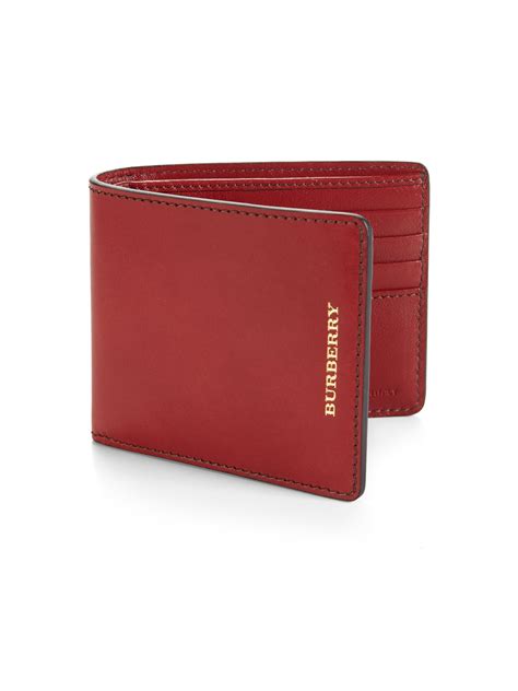 burberry wallet red mens|Burberry wallet cost.